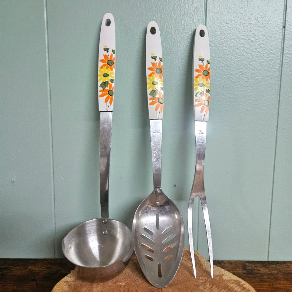 Ekco Country Garden Stainless Steel Serving Set